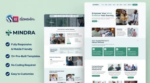 1. Mindra Elementor Template Kit