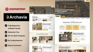 Archavia Elementor Template Kit88