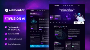 Fusion AI Main Banner Blue