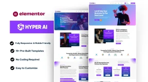 HyperAI – Elementor Template Kit for AI Marketing Agencies & Tech Startups