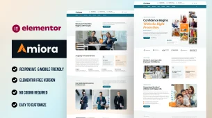 Amiora - Best other niches WordPress Elementor Template Kit