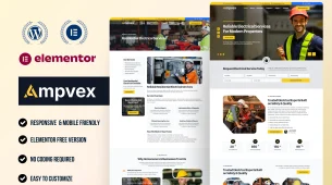 Ampvex - Best repair services WordPress Elementor Template Kit