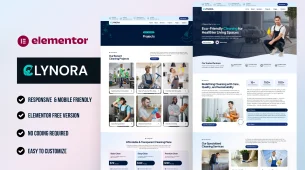 Clynora - Best home services WordPress Elementor Template Kit