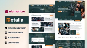 Detaila - Best repair services WordPress Elementor Template Kit