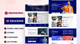Educrave - Best education creative WordPress Elementor Template Kit