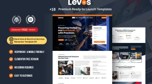 Levos - Best repair services WordPress Elementor Template Kit