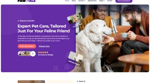 PawDale - Best pet care veterinary WordPress Elementor Template Kit