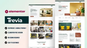 Trevia - Best interior architecture WordPress Elementor Template Kit
